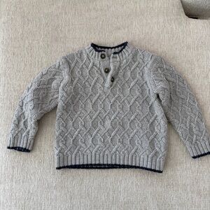 Toddler Gray Cable Knit Sweater, Janie & Jack 2t